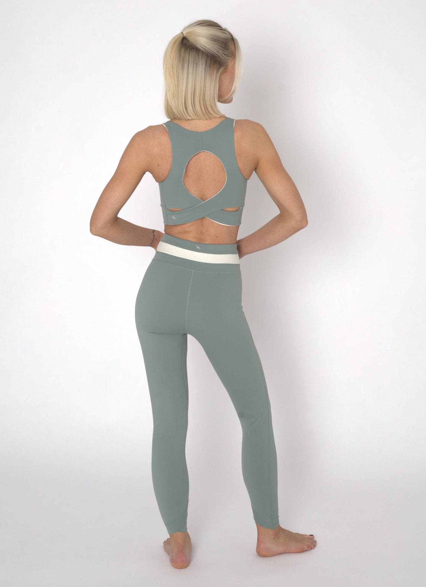 YOGAFLOW WRAP WAIST LEGGINGS DUO SOFT SAGE