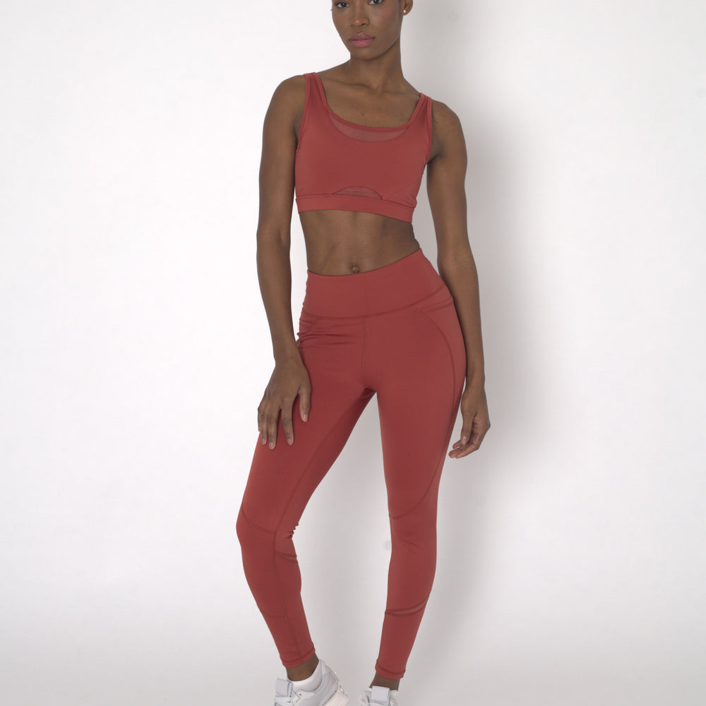 POWERFLOW HIGH-RISE POWER LEGGINGS BURNT ORANGE