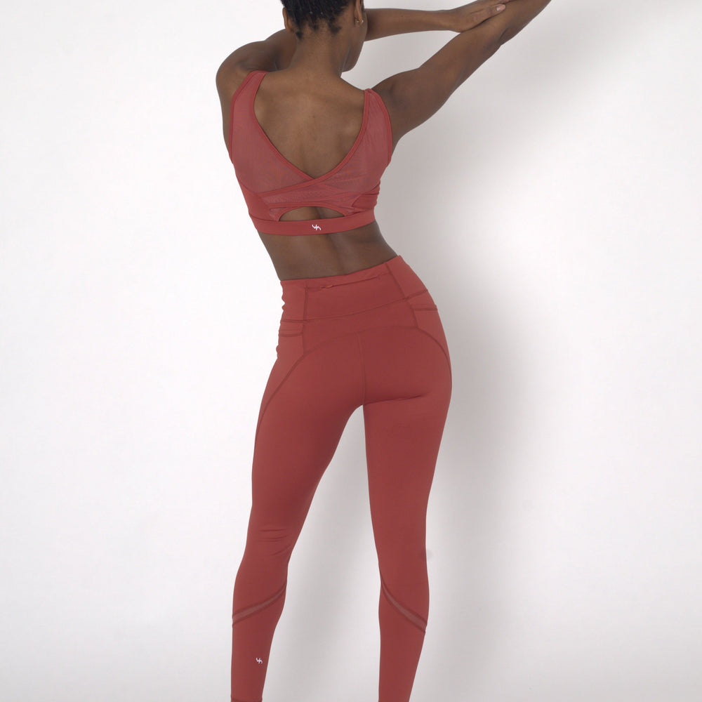 POWERFLOW HIGH-RISE POWER LEGGINGS BURNT ORANGE