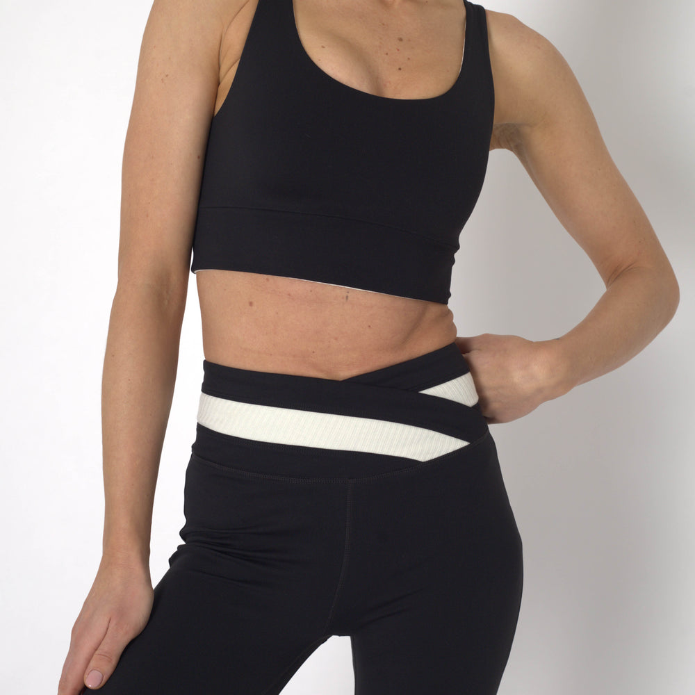 
                  
                    YOGAFLOW WRAP WAIST FLARE TROUSERS DUO BLACK
                  
                